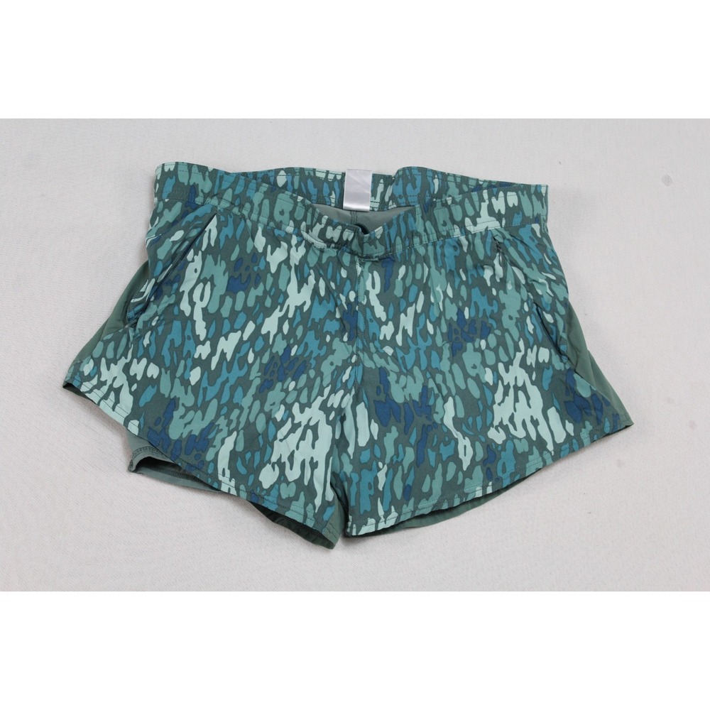 Fair Harbor Women Green Active Shorts inner lined Yoga Size Small